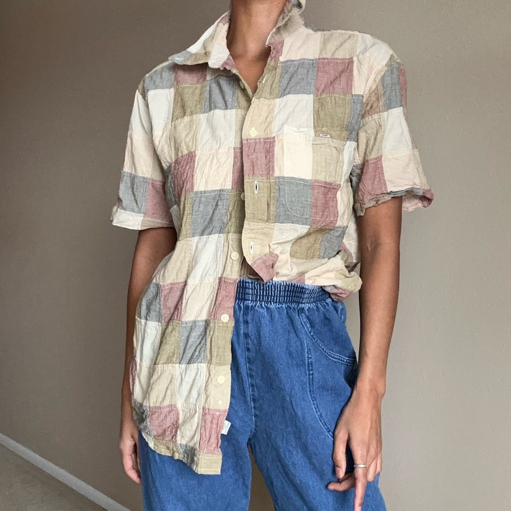 Patchwork Button Down - image 1
